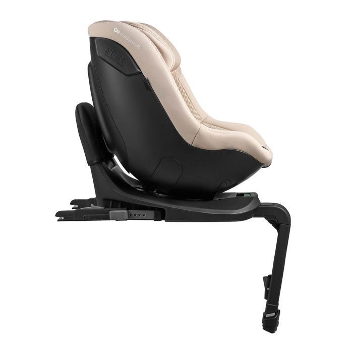 Seggiolino auto Kinderkraft I-GUARD PRO i-Size 61-105 cm, rotazione a 360°, cinture di sicurezza a 5 punti, schienale regolabile, scocca AIR SHELL, beige