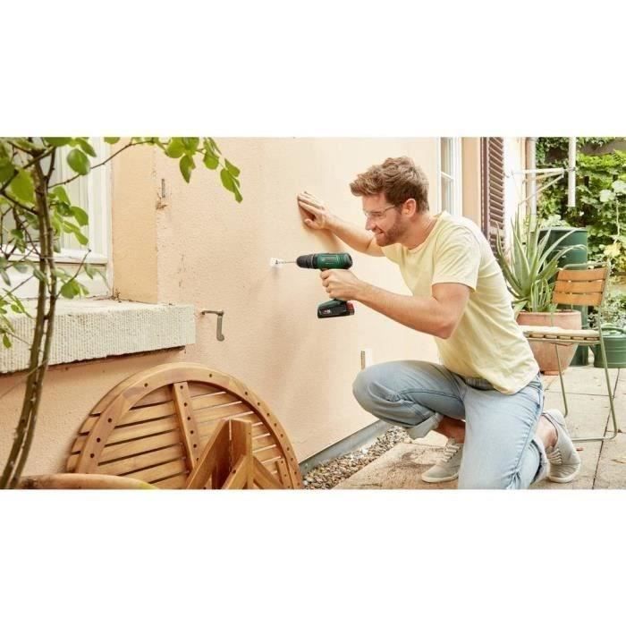 Taladro/atornillador de impacto inalámbrico Bosch EasyImpact 18V40 + (2 baterías de 2,0 Ah) + cargador AL18V-20 en maletín de transporte
