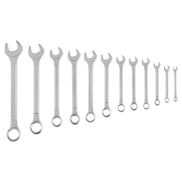 Klucze płasko-oczkowe 6-22mm 12el TOP TOOLS 35D357