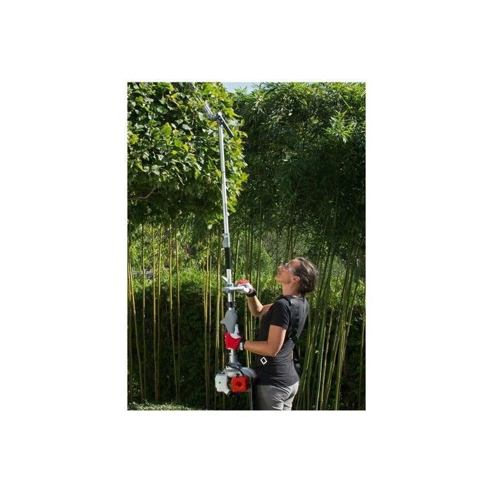 IKRA 4-in-1 Multifunctional Petrol Garden Tool: Hedge Trimmer + Pruner + Brush Cutter (Blade and Spool)