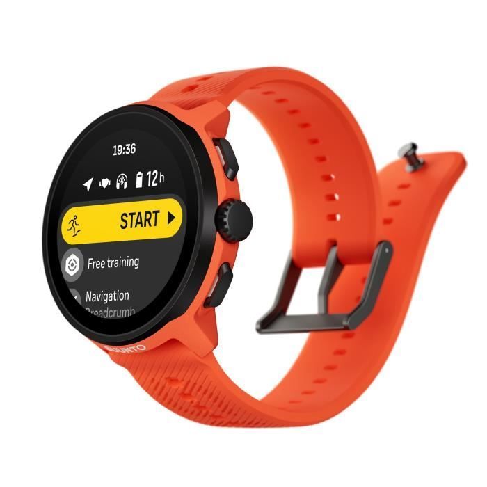 Suunto Run GPS sportsmartwatch - 3,5 cm - siliconen bandje - koraaloranje