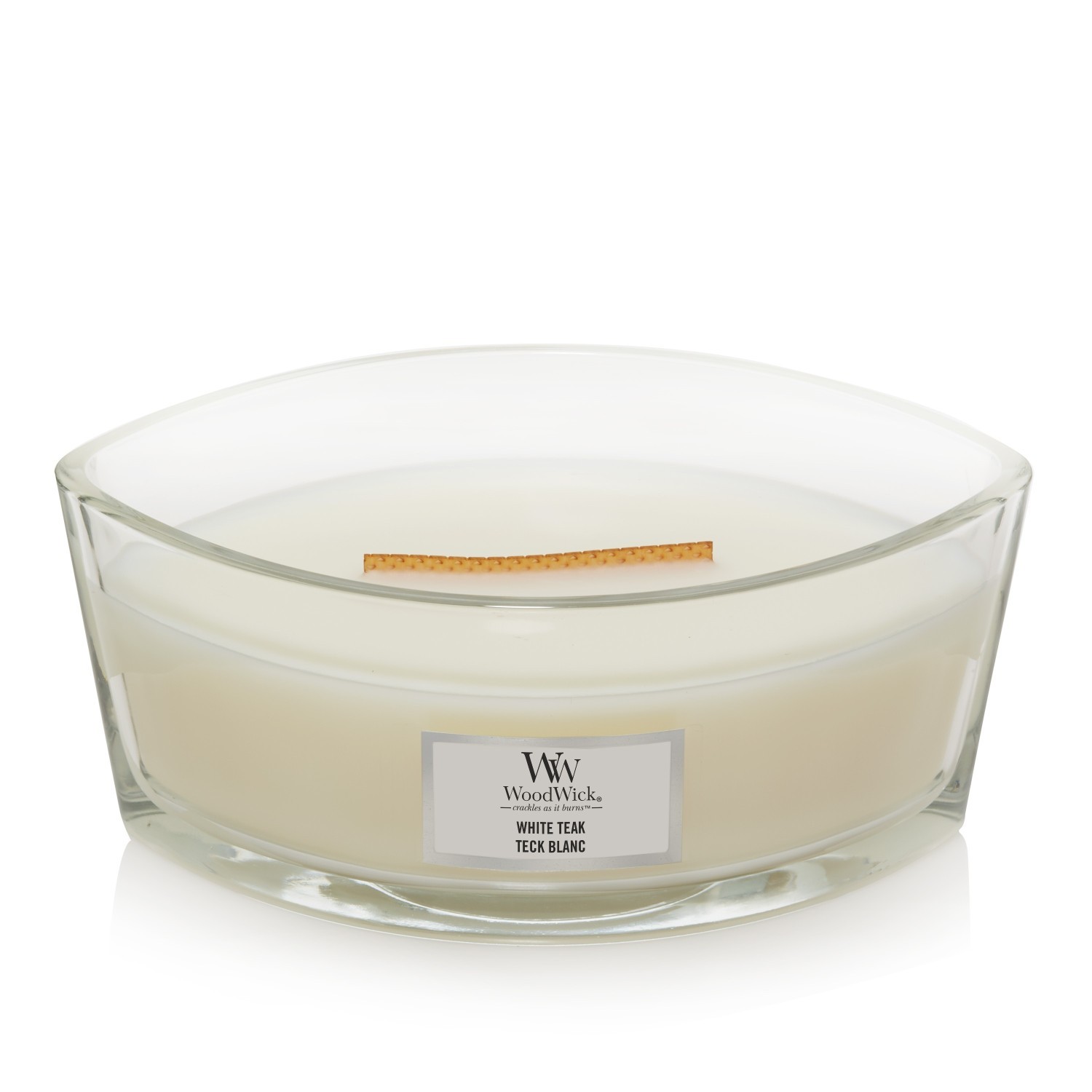 WoodWick svijeća Bijeli tik - 454 g