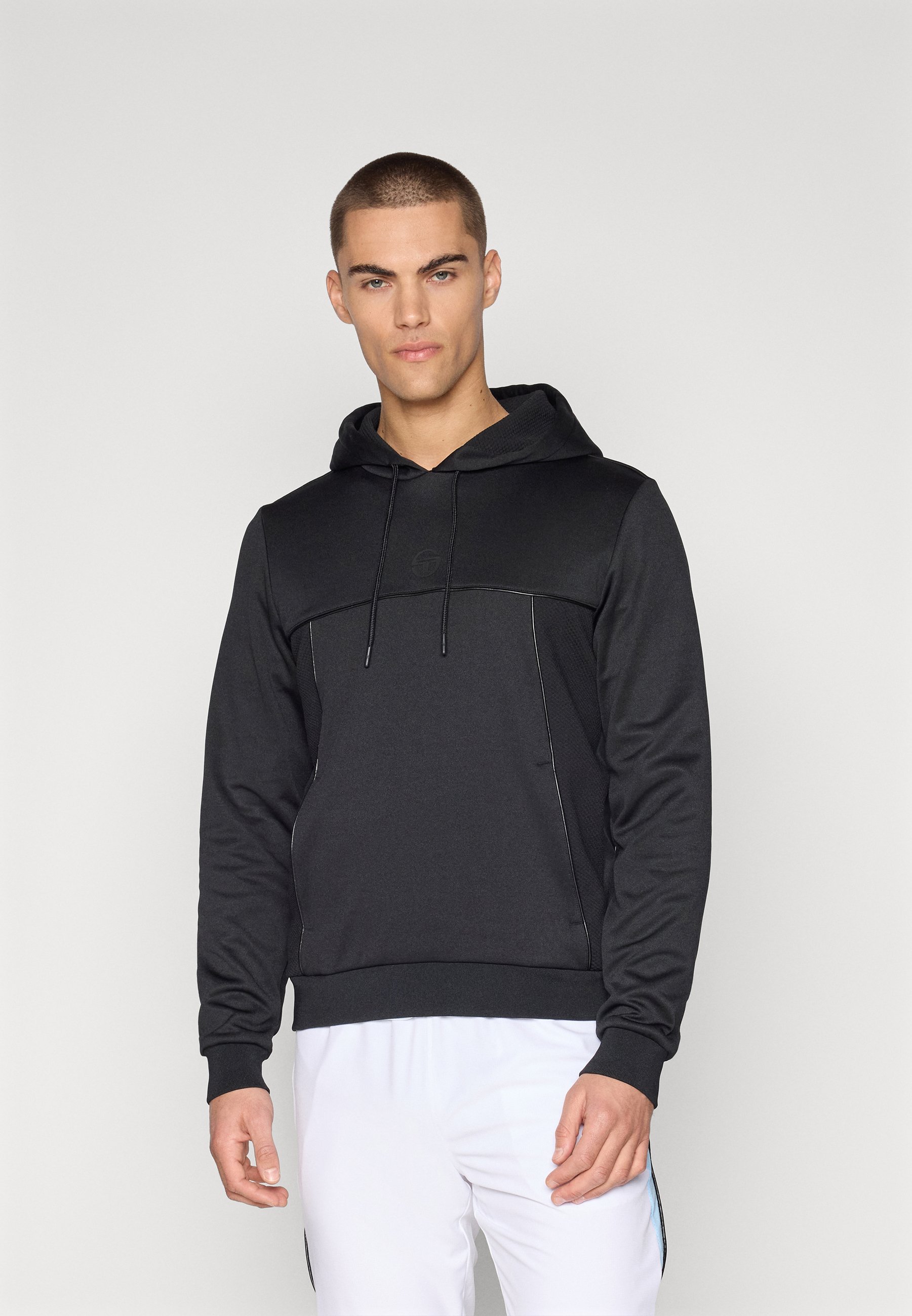 Sergio Tacchini DERIVA HOODIE TRACKTOP - Sweat à capuche - black