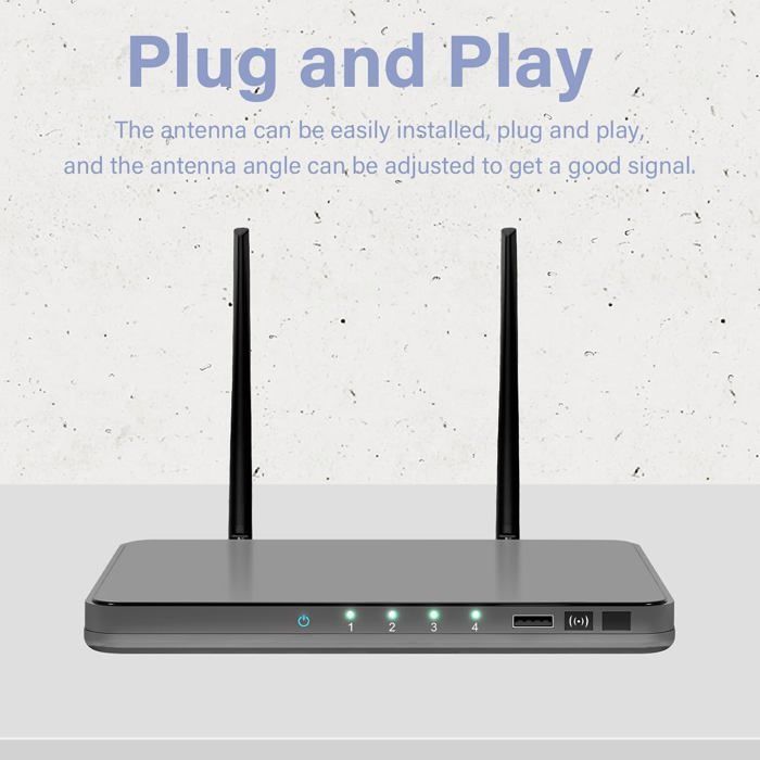 Antena WiFi omnidireccional de doble banda 2.4GHz 5.8GHz MIMO SMA de 10DBI para router WiFi, cámara IP, seguridad, adaptador USB, tarjeta