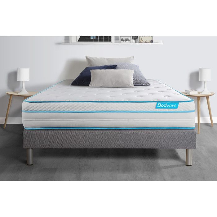 Juego de muelles ensacados BODYZONE+ 140x200, viscoelástico ultragrueso de 5 zonas