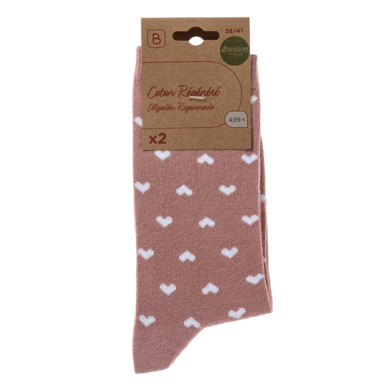 Chaussettes et collants Femme Rose
