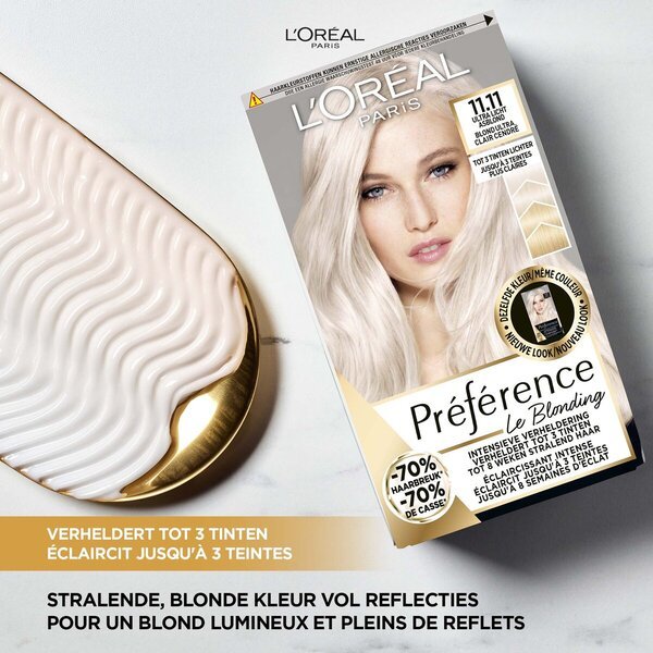 L'Oréal Paris Preference Le Blonding 11.11 Ultra Light Asblond permanentna barva za lase