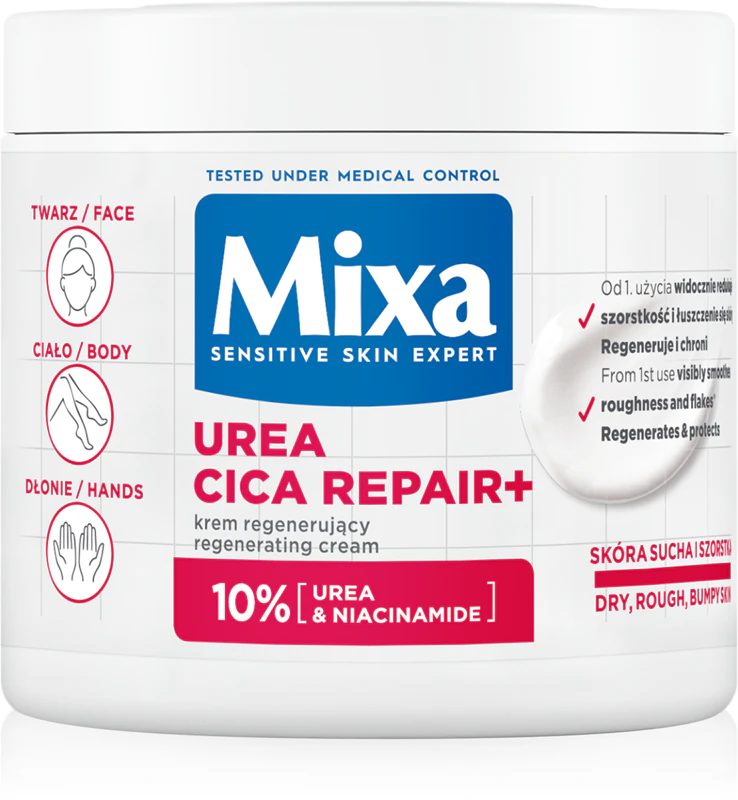 Mixa Mixa Body Care Urea Cica Repair regenererende bodycrème voor een zeer droge huid