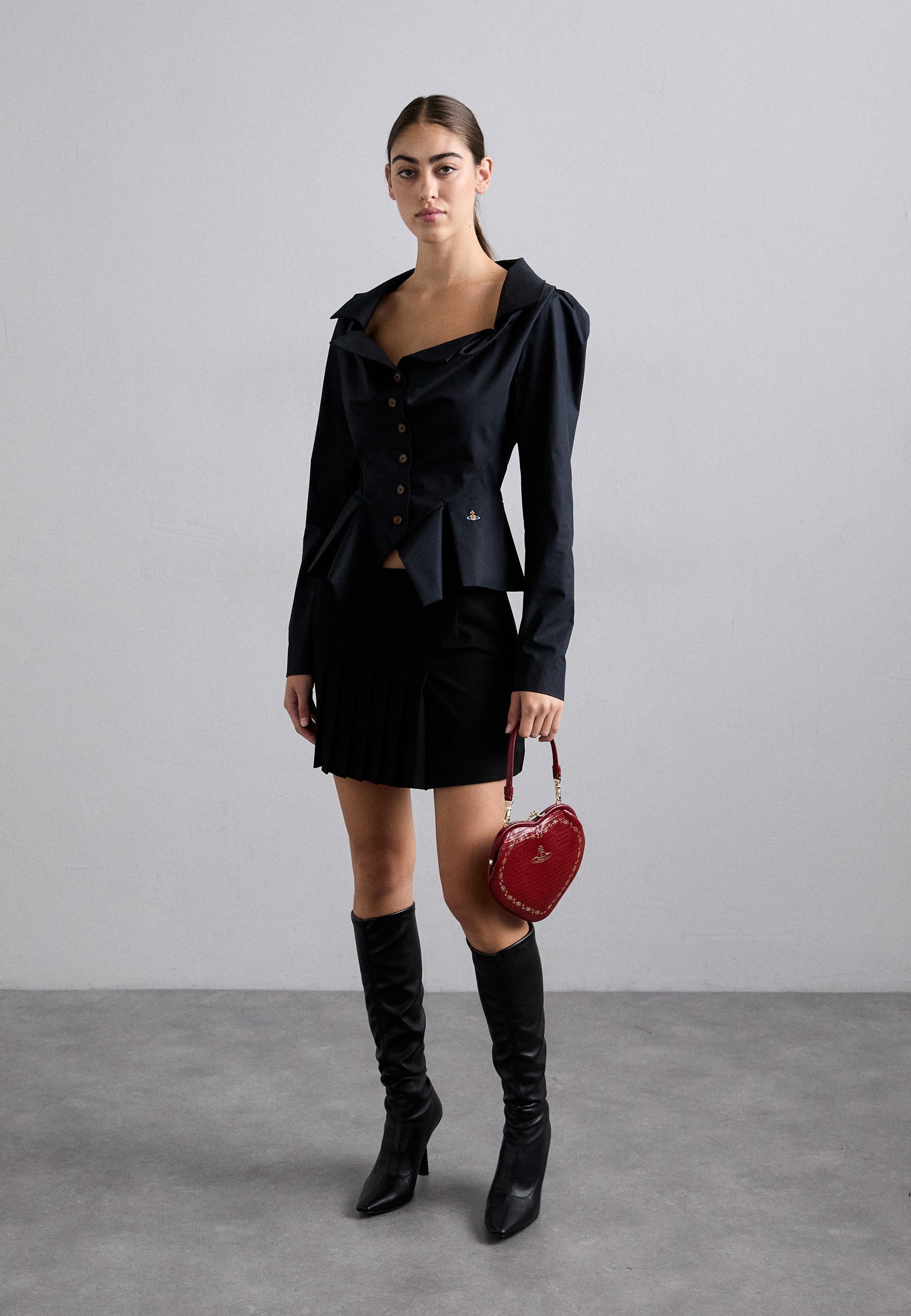 Sac à main Vivienne Westwood BELLE HEART FRAME - rouge