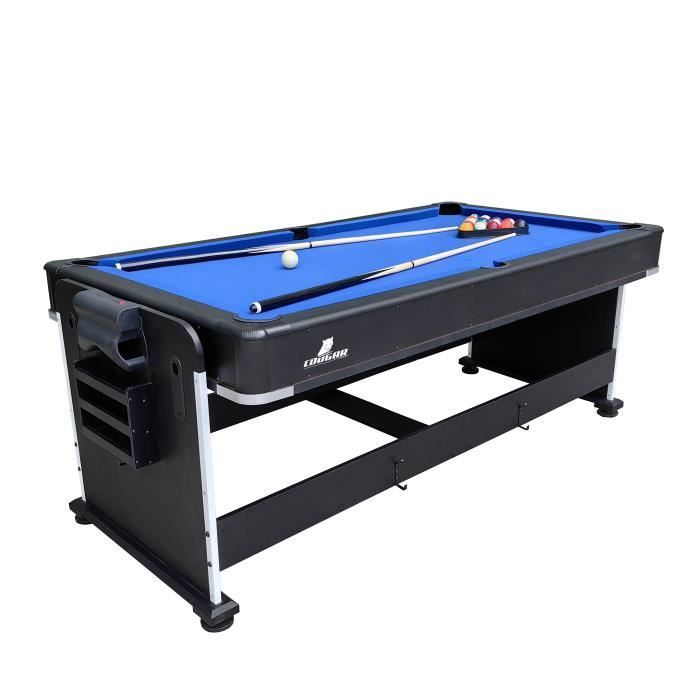 Mesa de jogos multifuncional - COUGAR - Cougar All-in-One 4 em 1 - Bilhar - Air hockey - Tênis de mesa