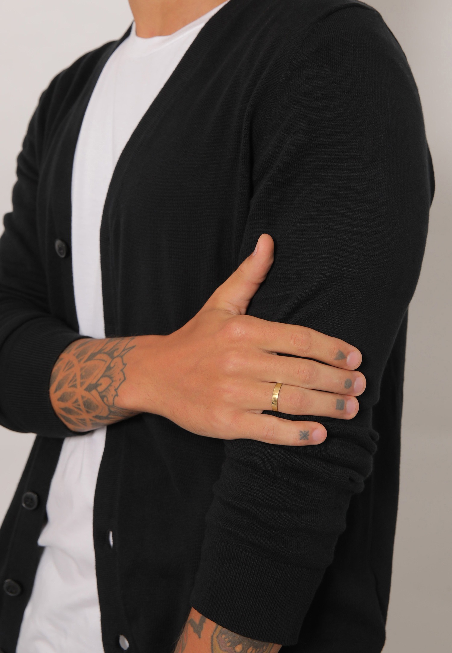 KUZZOI Bague pour homme - Amitié minimale de base en argent sterling 925