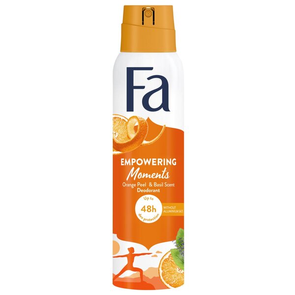 Deodorant Fa Empowering Moments cu coajă de portocală și busuioc<br>150ml