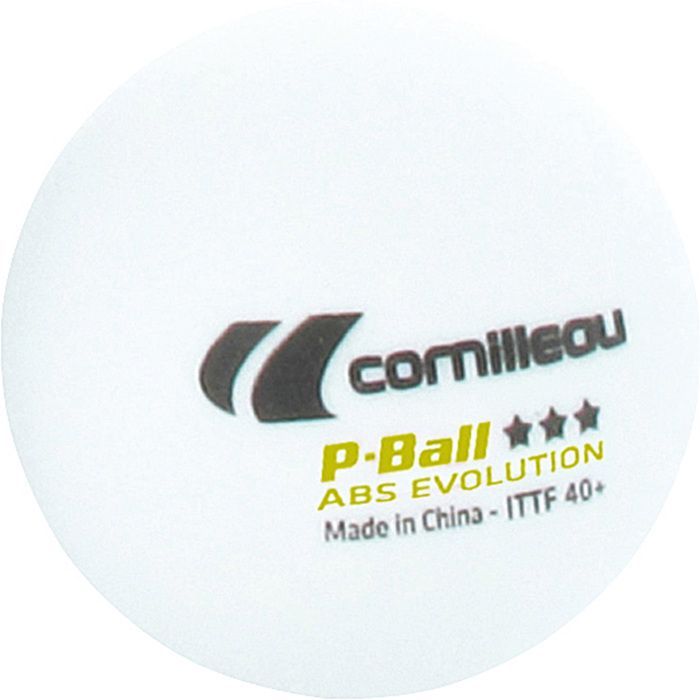Bolas de tênis de mesa - CORNILLEAU - P-ball - Brancas - 3 estrelas - 3 unidades