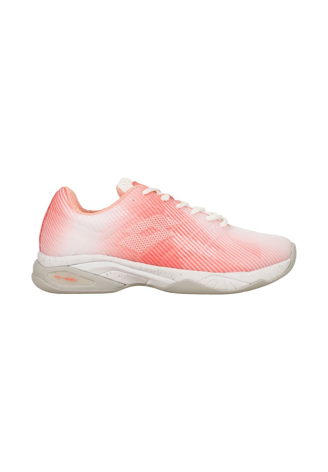 Lotto MIRAGE 300 - Chaussures de tennis multicourts - blanc/rose coquillage/pêche