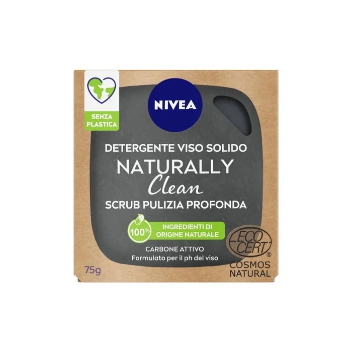 NIVEA Nivea Naturally Clean βαθύς καθαρισμός σε στερεά μορφή