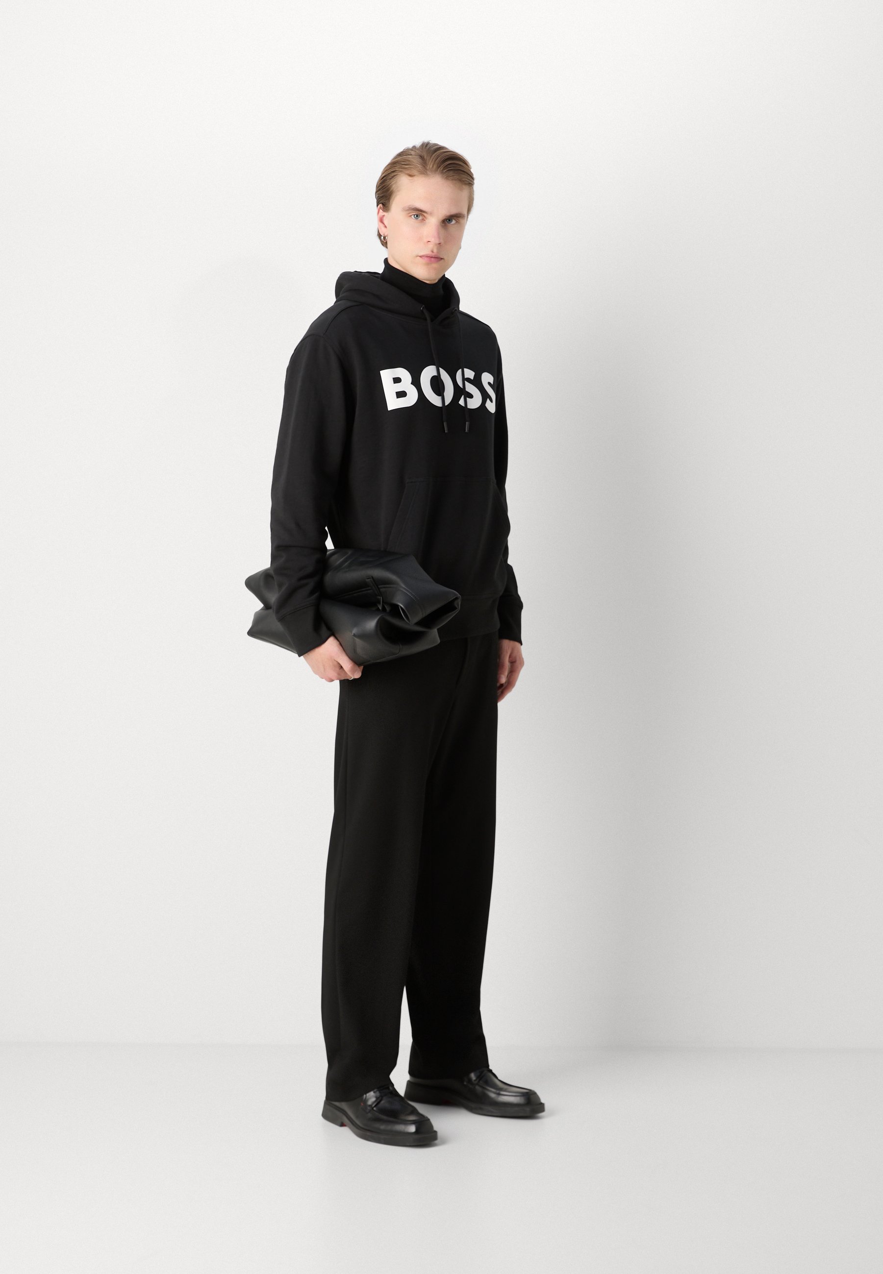 Sweat à capuche BOSS WEBASIC - Noir