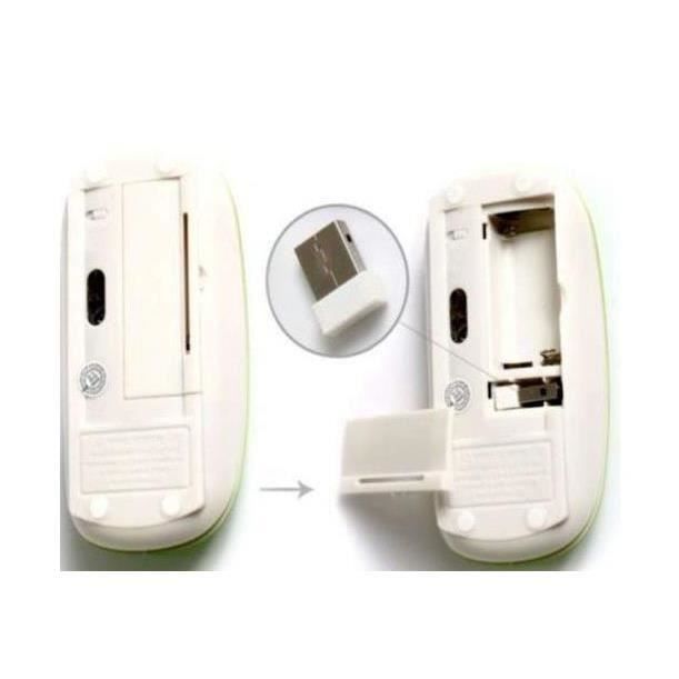 Wireless mouse - GOBRO - Ultra-thin - Ergonomic - Optical - PC and Mac compatible