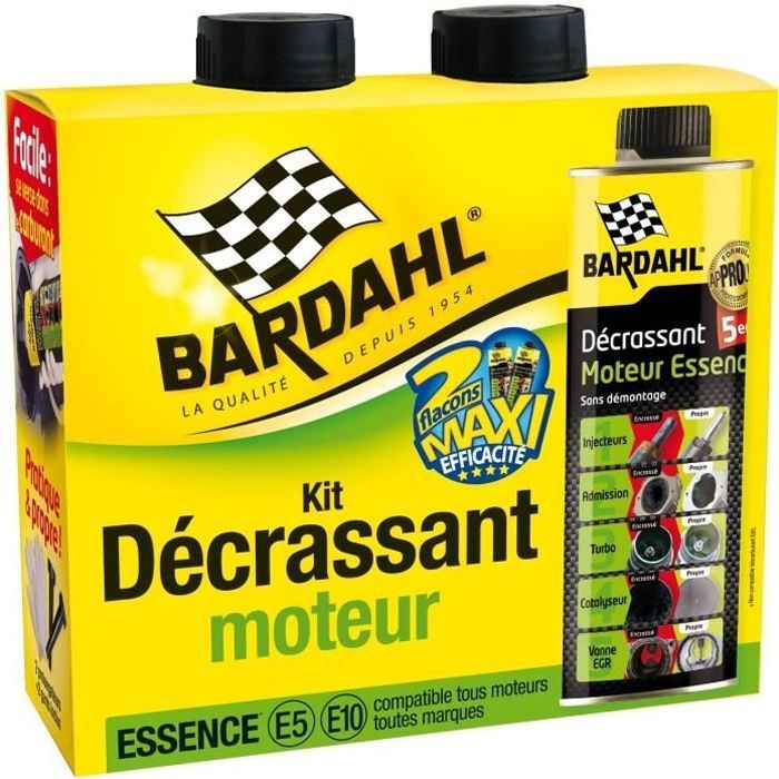 BARDAHL Pack Décrassant moteur Essence 5 en 1  le turbo, la vanne EGR, le filtre à particules, les soupapes