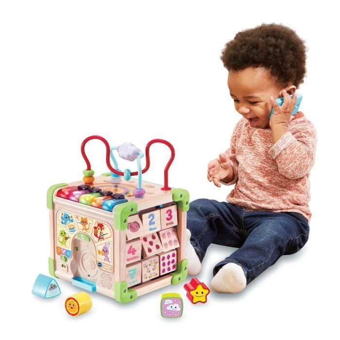 VTECH CUBE NATURE Interactive Toy - FSC® Certified Wood - Musical Animals - 9-36 months