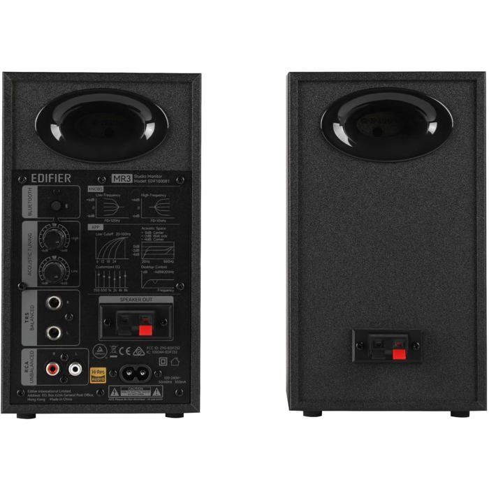 Monitores de estudio compactos - SVATV - Audio de alta resolución - Bluetooth V5.4 - Controles físicos - RCA - AUX