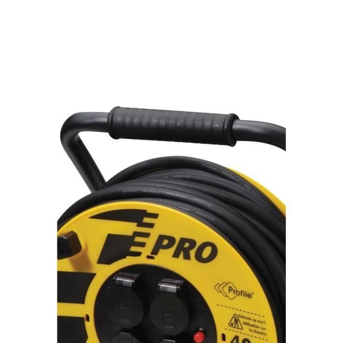 Enrouleur de chantier - 40 m - 16 A - 240 V - 1 500 W à 3 500 W