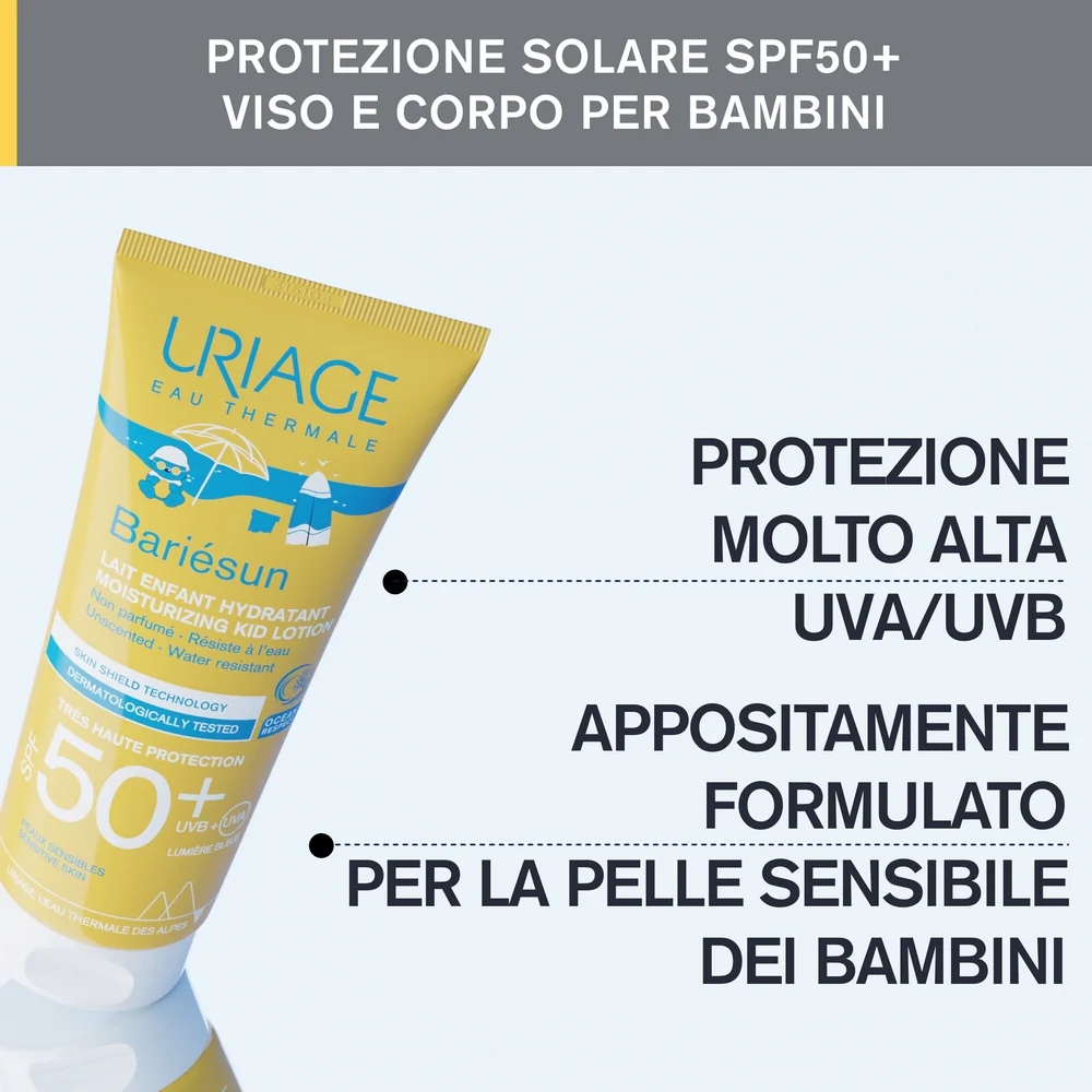 BARIESUN Latte Solare Bambini SPF50+ - Latte solare corpo alta prot., Prodotti per Bambini