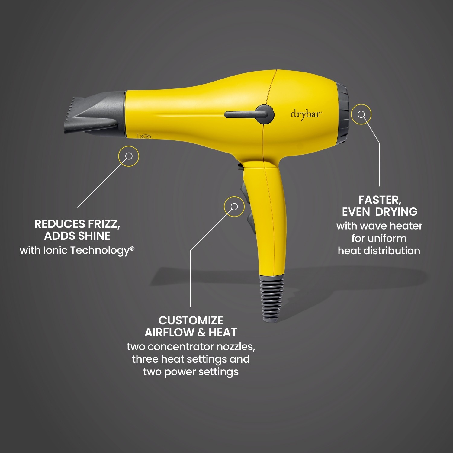 Fén na vlasy Drybar „The Buttercup“ – 1 kus