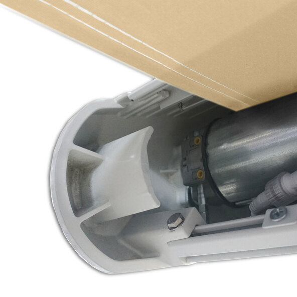 LED-es teljes kazettás napellenző ELOS V2 szélérzékelővel, homokszínű, 400 x 300 cm
