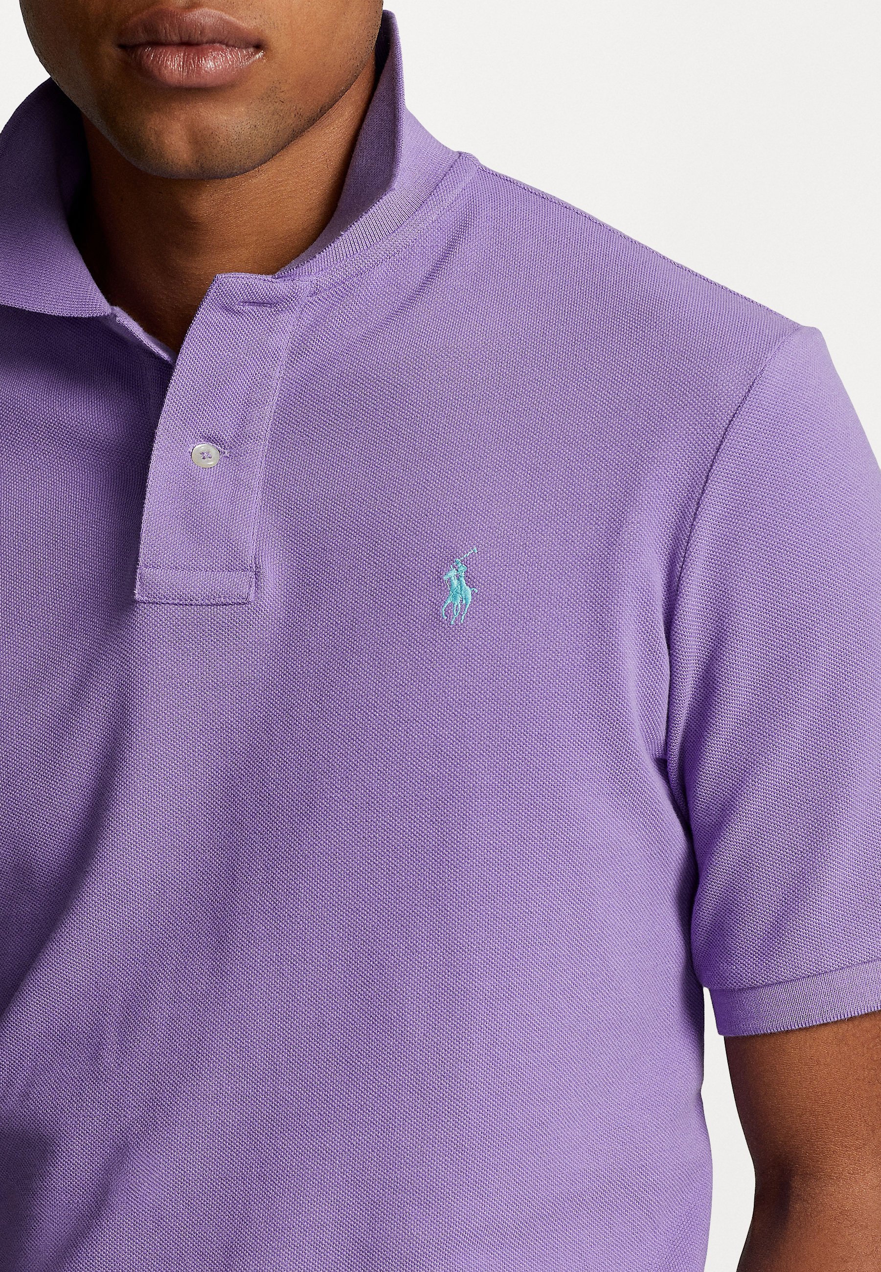 Polo Ralph Lauren THE ICONIC MESH POLO SÄRK - Polosärk - kaktuslilla