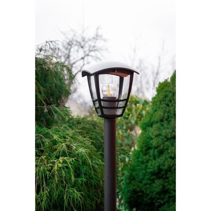 Luminária de chão IMMA EDO Garden Line - Preta - Alumínio - IP44 - Soquete E27 - 175x175xA995