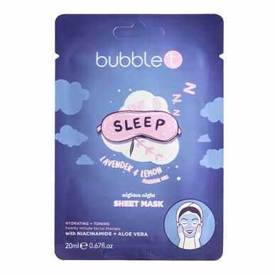 Bubble T fuktighetsgivende ansiktsmaske med lavendel og sitron 23 g