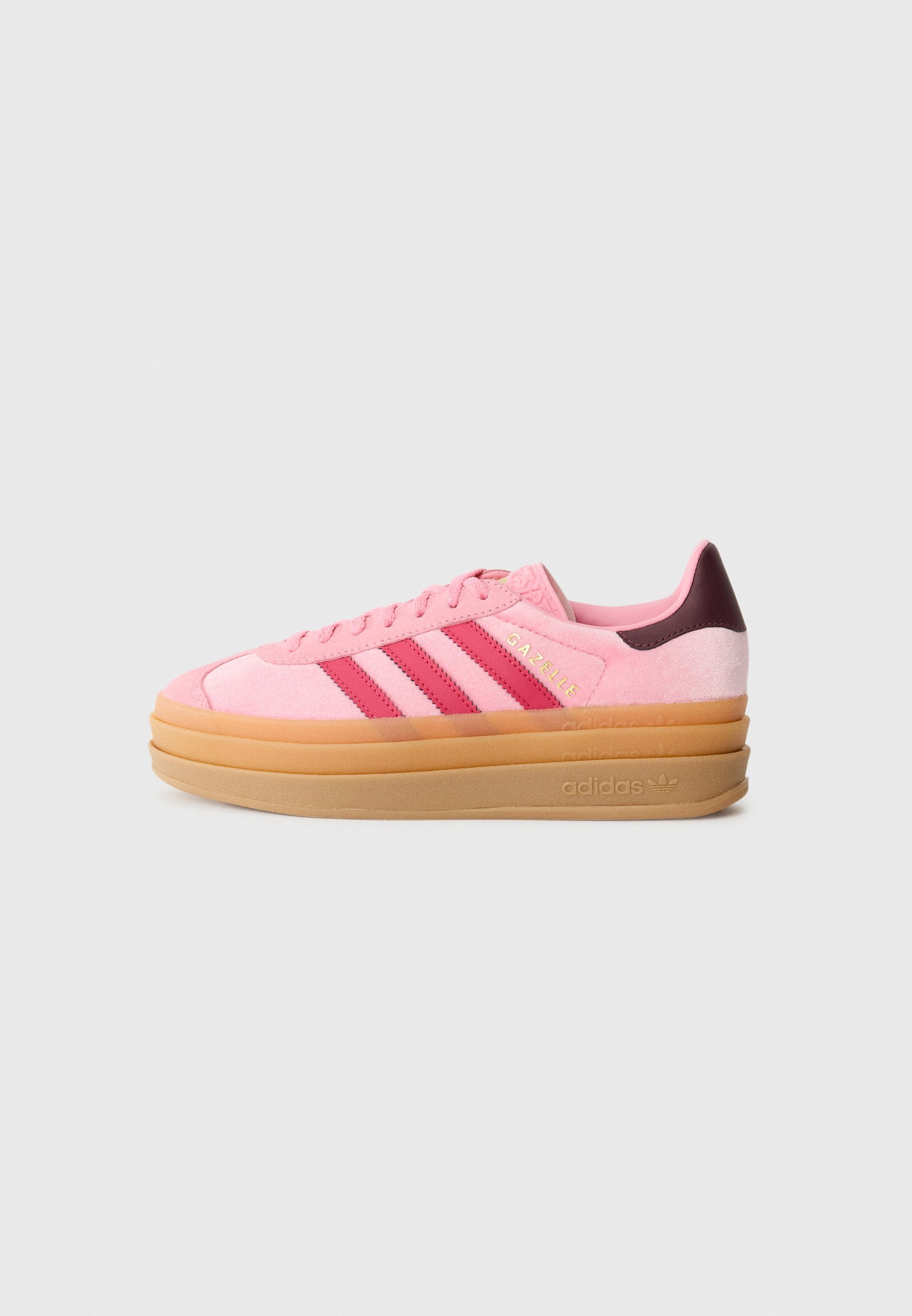 adidas Originals GAZELLE BOLD UNISEX - Scarpe da ginnastica - rosa bliss/rosso rubino/bordeaux