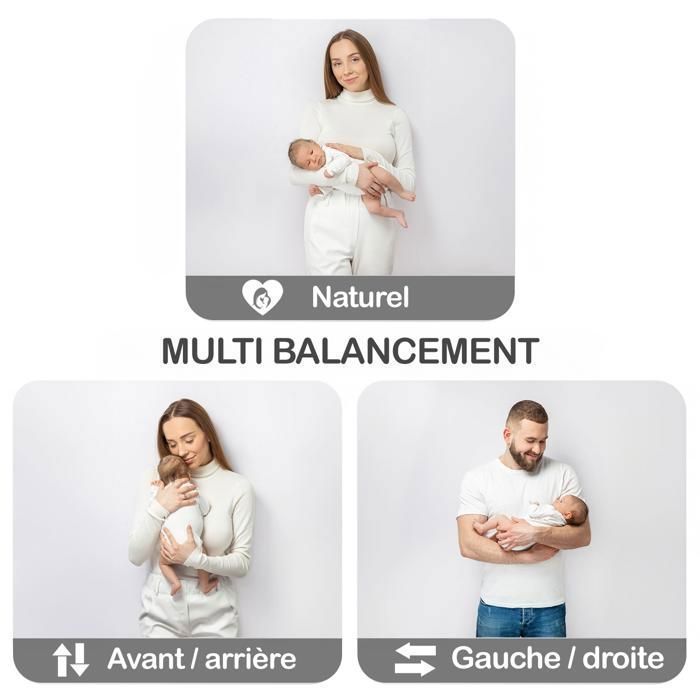 Balancelle/transat electrique Emy avec mouvement naturel UNIQUE