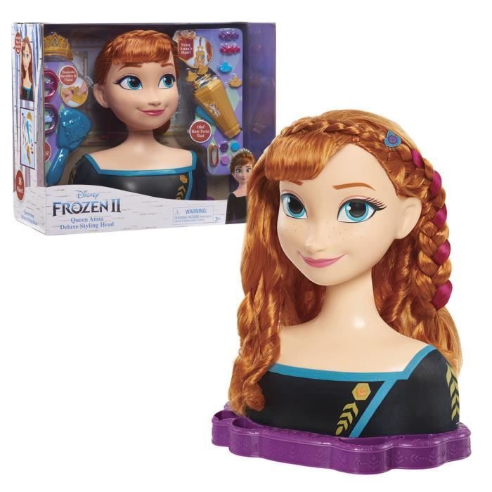Cabeça de estilização de luxo Frozen 2 - Anna - Princesa da Disney