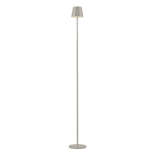 Lampă de podea Buria LED cu baterii, gri