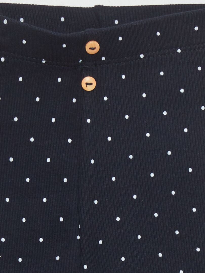 Lange legging met print - BLAUW