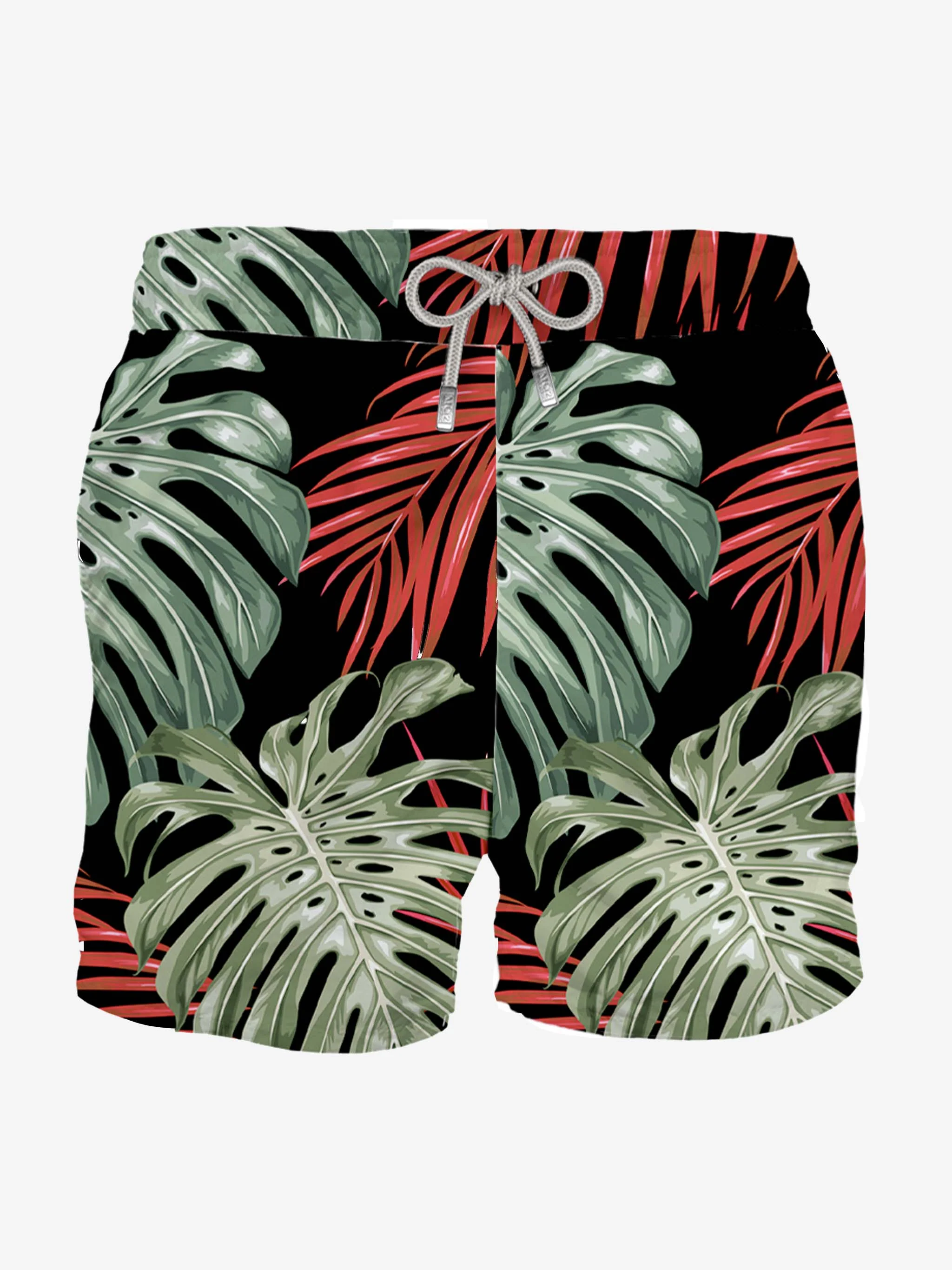 Klassische Herrenbadehose mit tropischem Muster