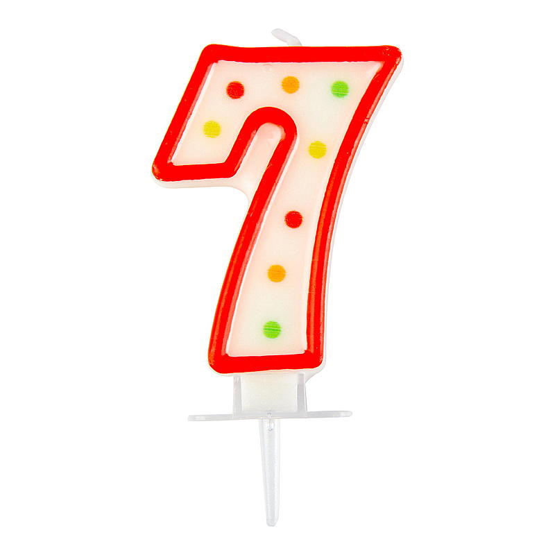Kakkukynttilä numero 7