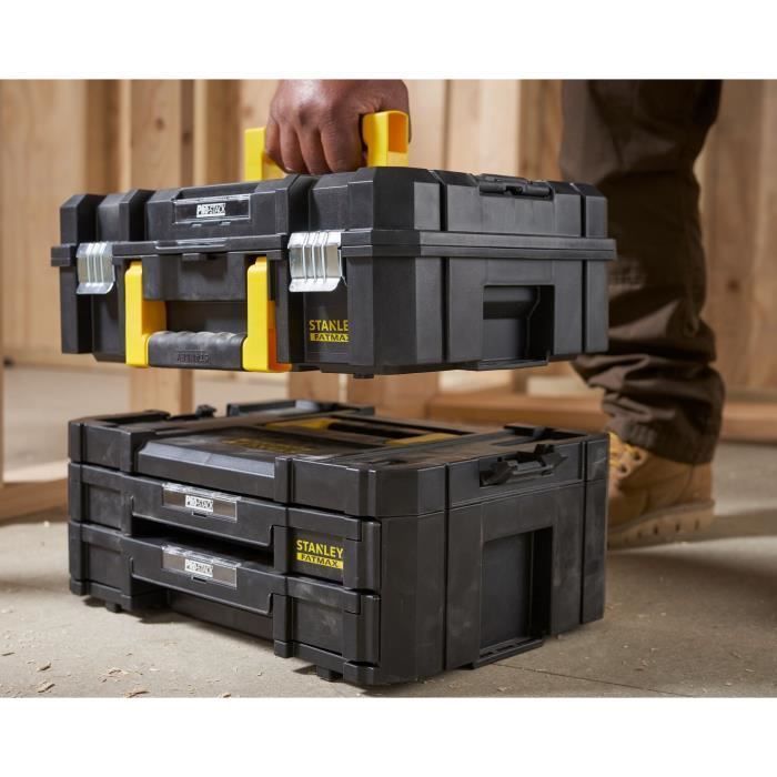Juego de herramientas STANLEY FATMAX PRO-STACK™ de 2 piezas - FMST1-71981 - 2 asas - 2 cajones - 21,5 L