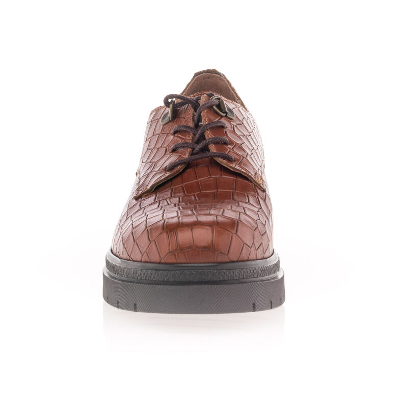 Bruine veterschoenen voor dames / Derbyschoenen