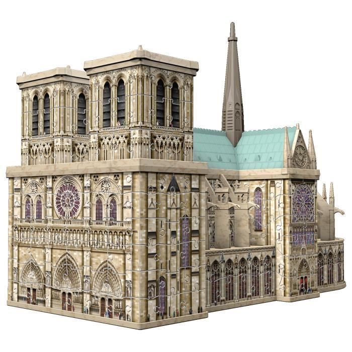 Rompecabezas 3D - Ravensburger - Notre-Dame de Paris - Paisaje y Naturaleza - 250-400 piezas - A partir de 12 años