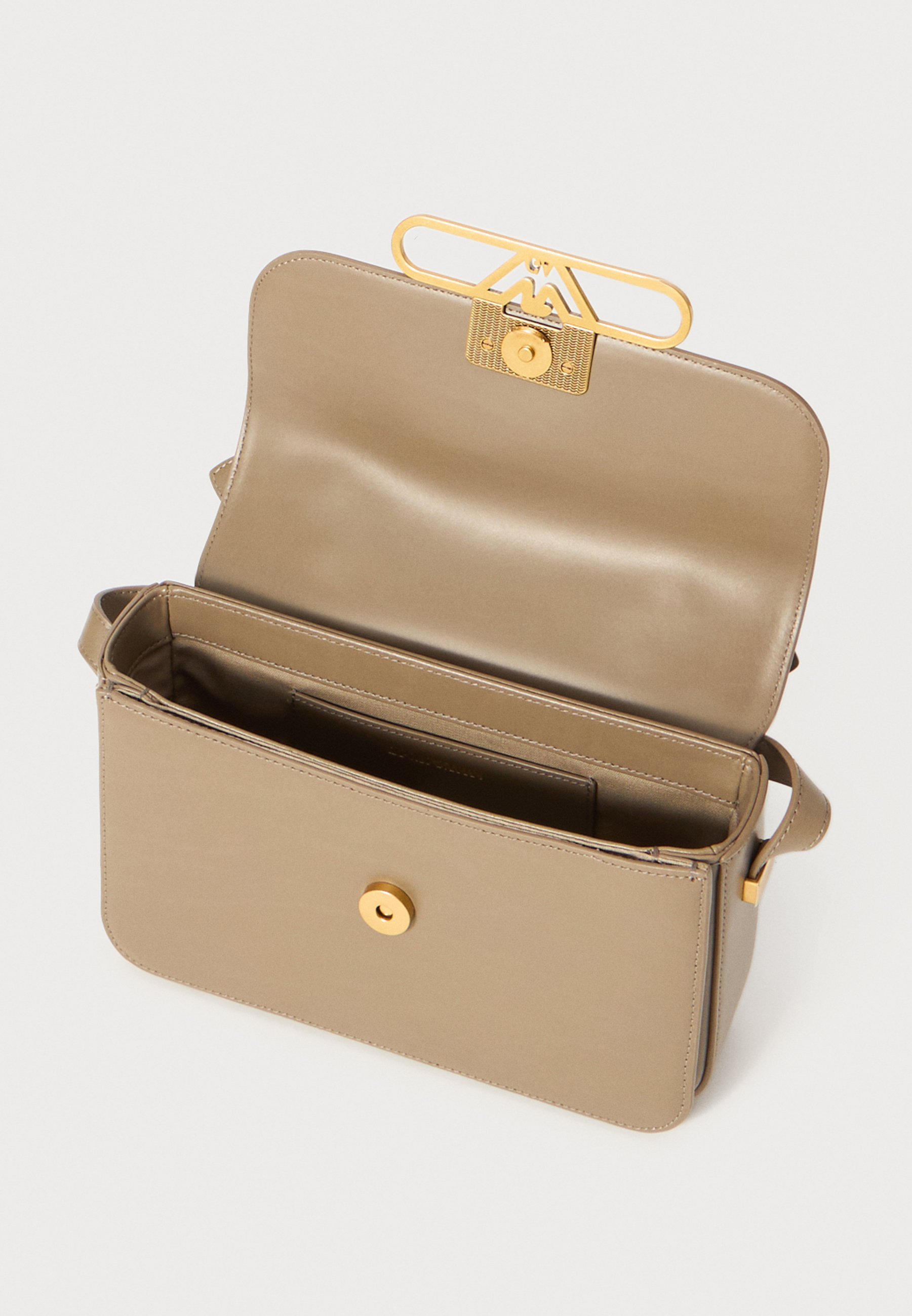 Emporio Armani handtas met handvat - taupe