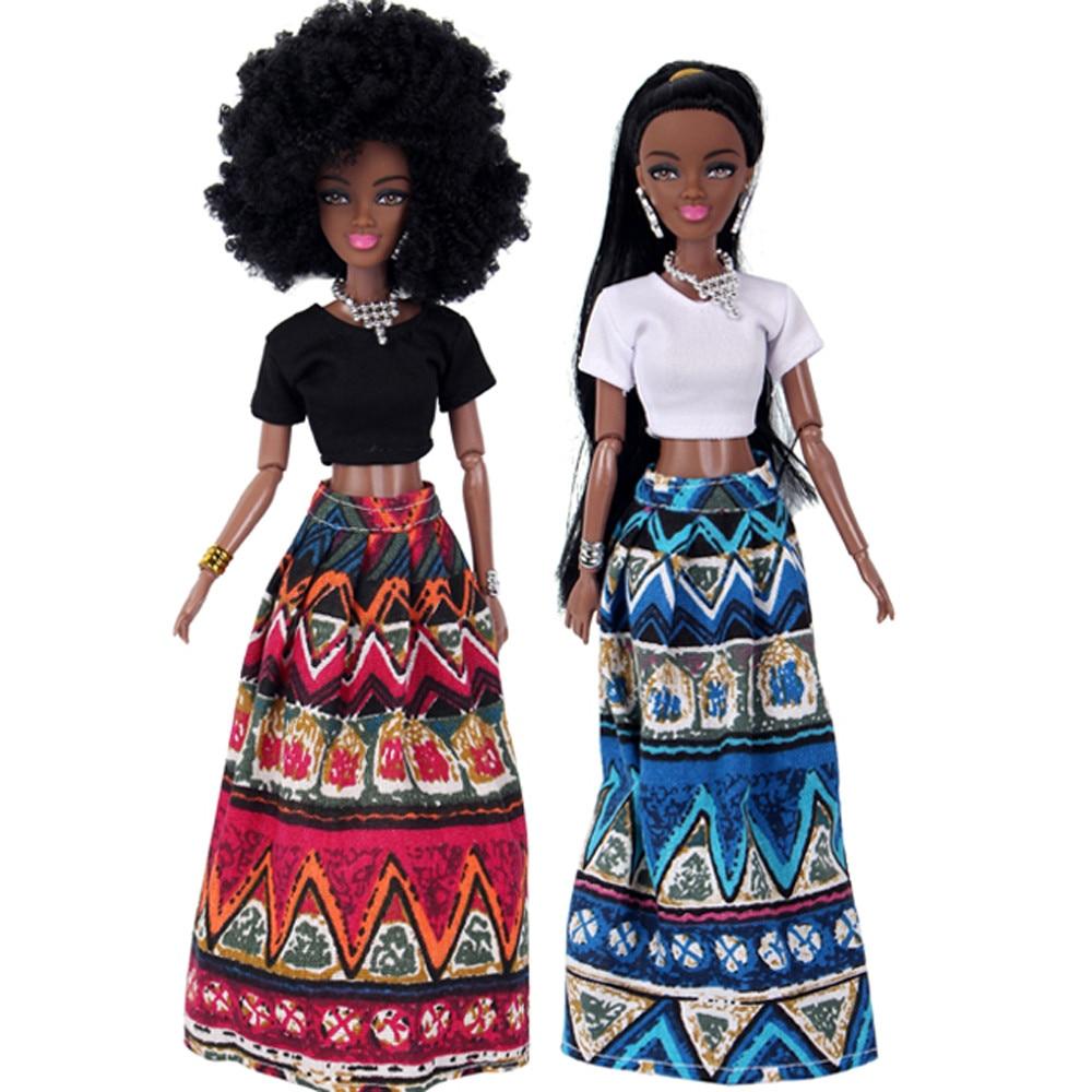 Bonecas Bebê para Meninas, Boneca Bebê Articulada, Boneca Africana, Boneca Negra, Melhor Presente, Brinquedo para Crianças, Presente de Aniversário