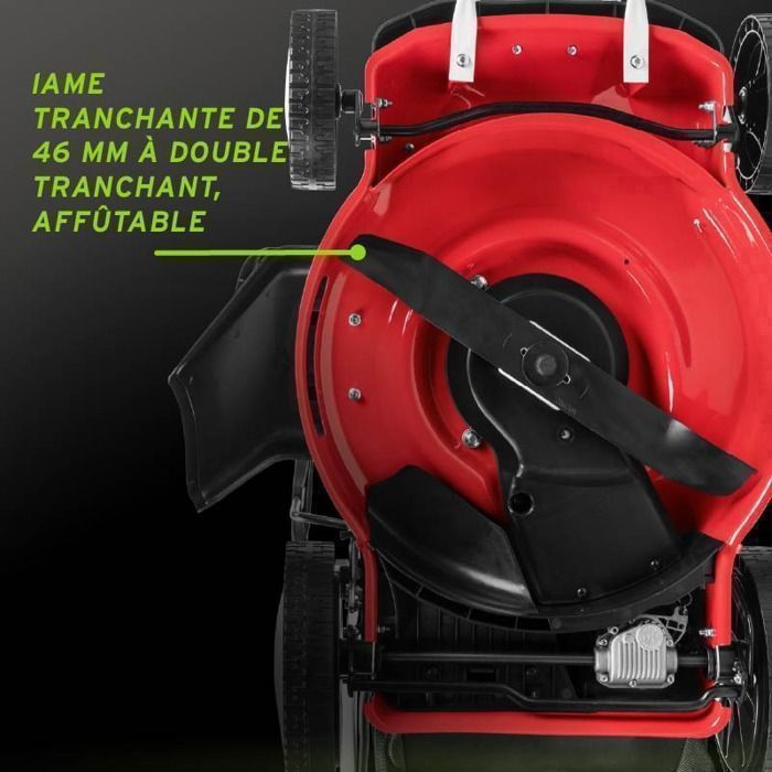 Greencut GLM770XE Petrol Lawnmower - 150cc 4hp - Self-Propelled - Electric Start - 46cm Cutting Width - 55L Grass Collector