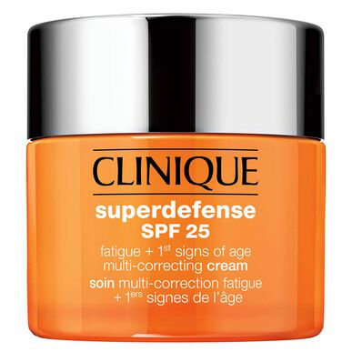 Clinique Superdefense SPF25 Fatigue Cream Ikääntymistä ehkäisevä voide kuivalle ja sekaiholle 50 ml
