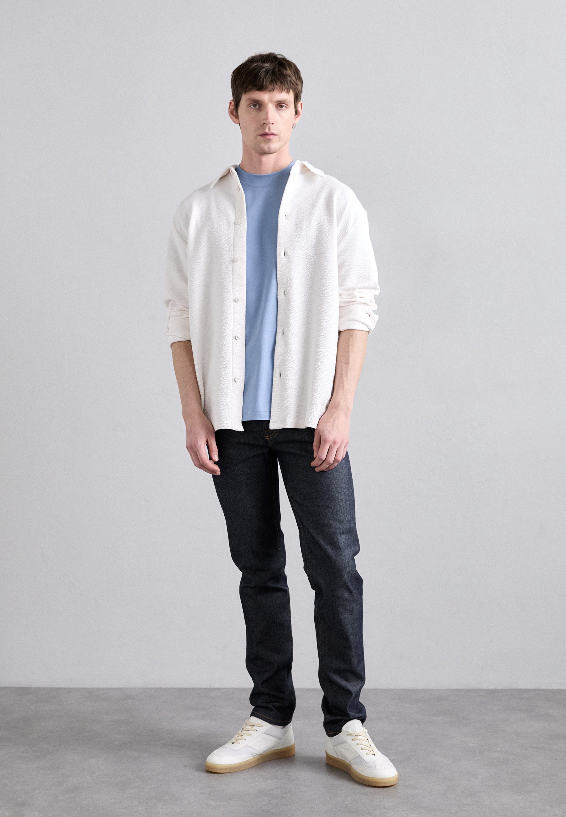 J.LINDEBERG CRINKLE - Shirt - wolkwit