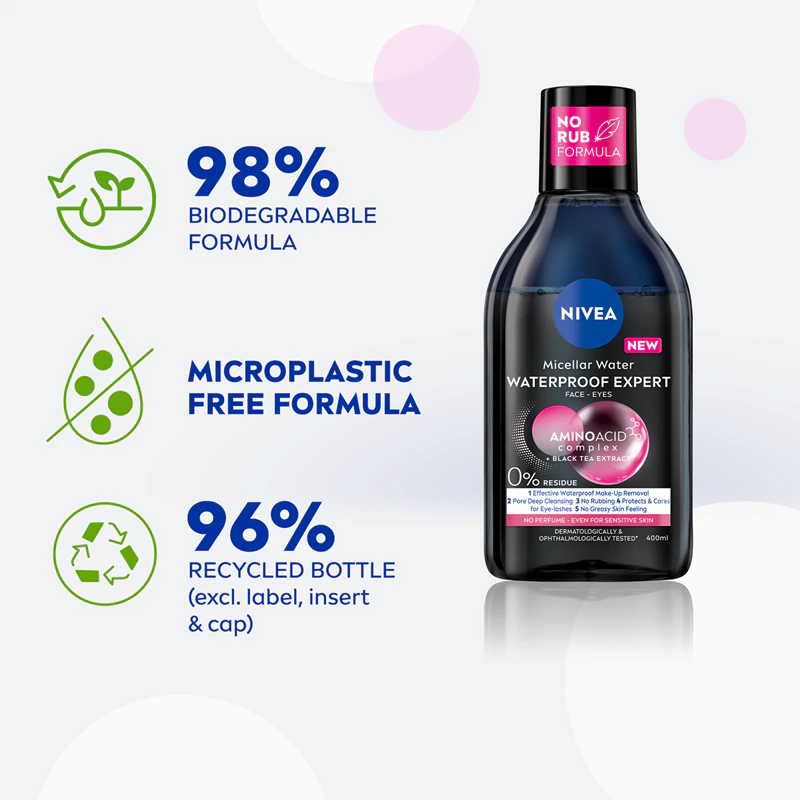 NIVEA Micellar Waterproof dvojfázová micelárna tekutina
