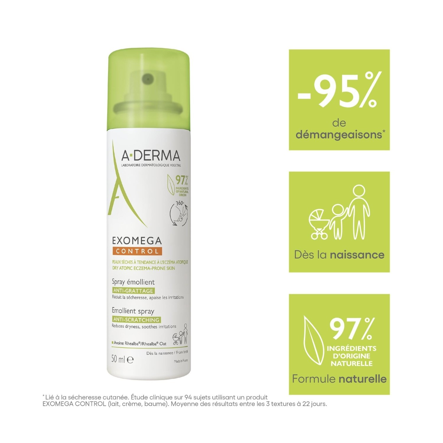 A-DERMA Spray émollient anti-démangeaisons