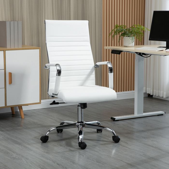 Cadeira de escritório - BLOSSOM - Ergonômica - Encosto acolchoado - Rodízios 360° - Pés de aço