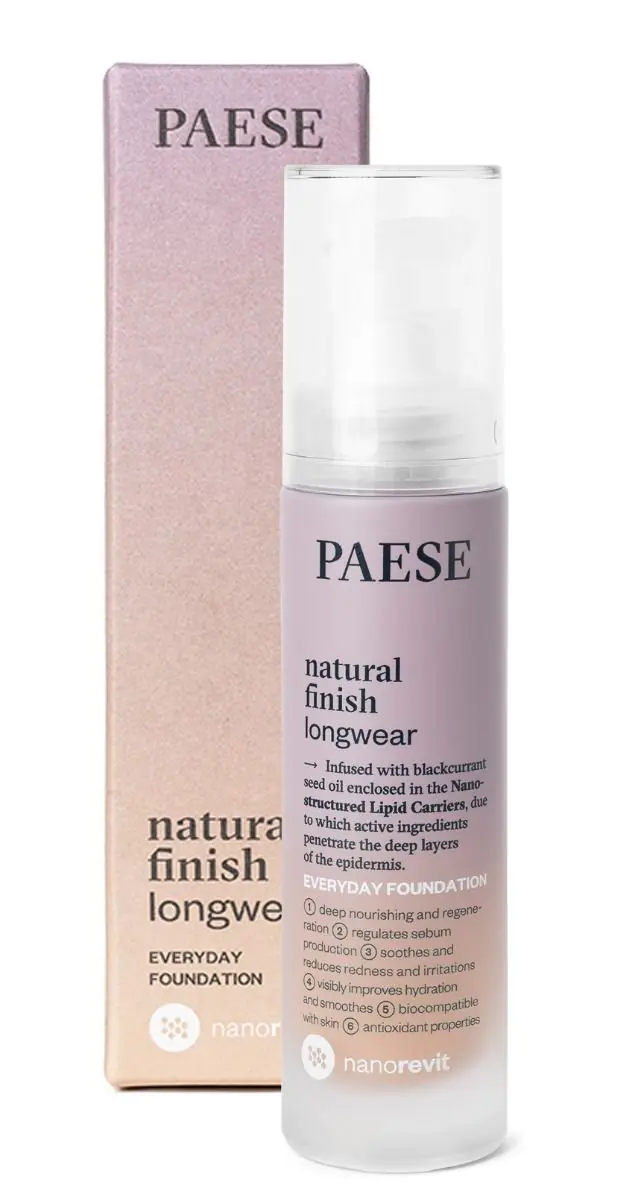 Paese Nanorevit Długotrwały podkład do twarzy, 2,5 Sand Beige